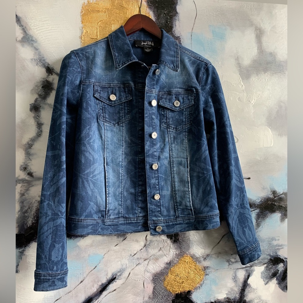 Sz S Joseph Ribkoff Jean Jacket - Picture 2 of 8